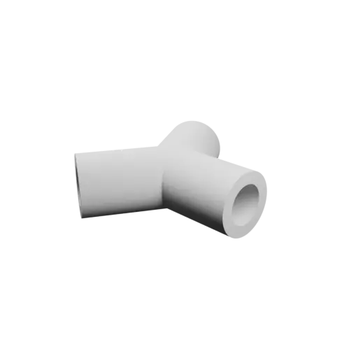 star-pattern connector 3 ways STL file – Outer diameter 8 mm, wall thickness 1.5 mm