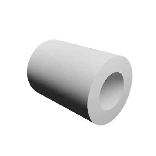 fichier STL tube cylindrique Ø ext. 45 mm, Ø int. 25 mm, longueur 60 mm