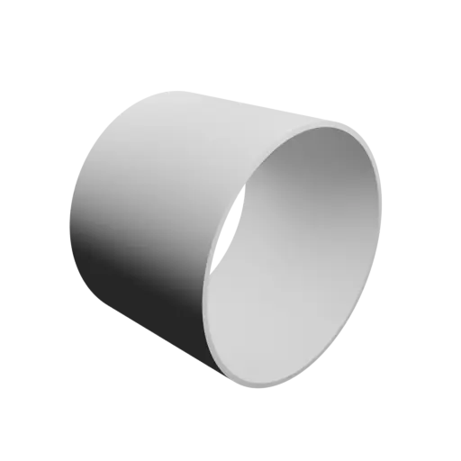 fichier 3D STL tube Ø ext. 99.5 mm, Ø int. 95.5 mm, longueur 75 mm
