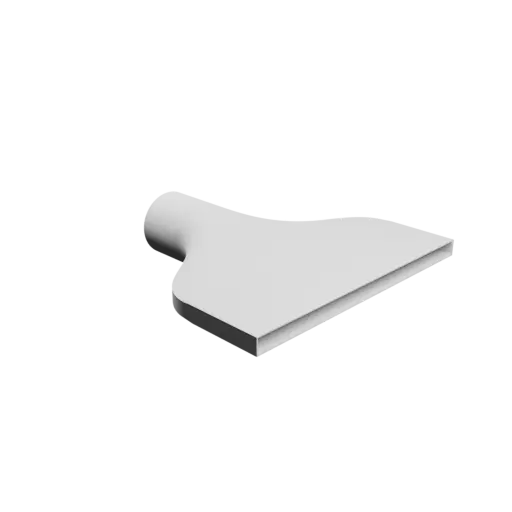 fichier STL Adaptateur de tube rond ⌀76 mm vers rectangulaire 294×14 mm, épaisseur 2 mm + décalage