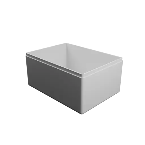 modèle 3D STL boîte rectangulaire avec couvercle - 110×80×55 mm, paroi 2 mm