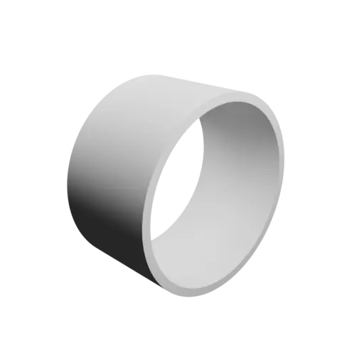 fichier STL tube creux Ø ext. 46 mm, Ø int. 42 mm, longueur 25 mm