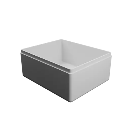 fichier STL boîte rectangulaire avec couvercle - 85×70×40 mm, paroi 2 mm