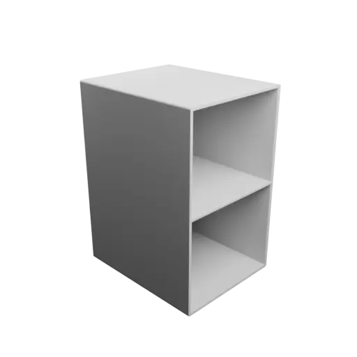 Small parts organizer with 2 drawers 100×84×128 mm STL 3D file, thickness: 3 mm