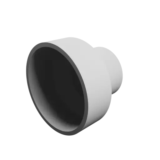 Tube adapter STL 3D file ⌀ 67–42 mm (Length: 53 mm)