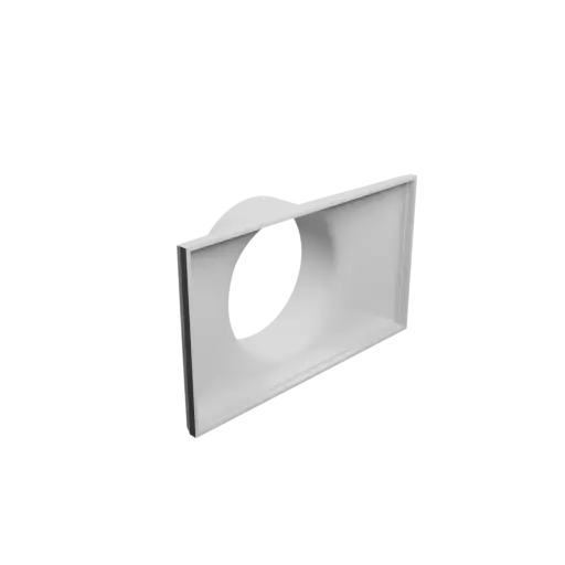 fichier STL Adaptateur de tube rond ⌀92 mm vers rectangulaire 175×100 mm, épaisseur 2 mm