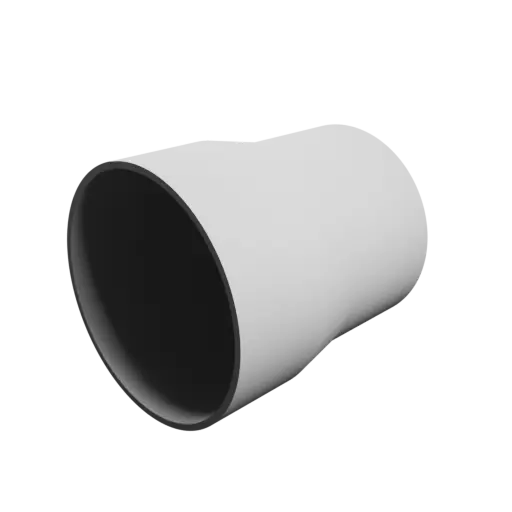 Tubing adapter STL 3D file ⌀ 75–67 mm (Length: 85 mm)