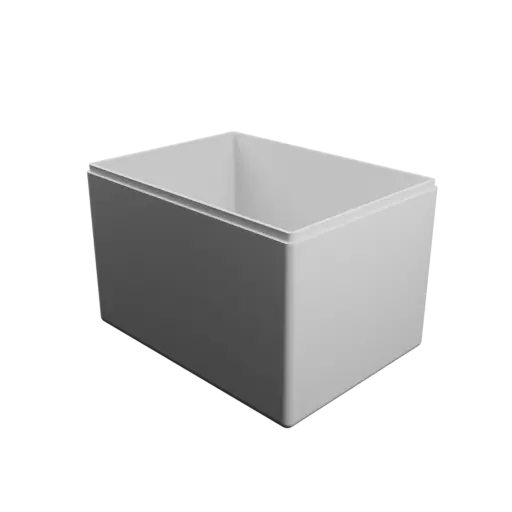 fichier STL boîte à base rectangulaire avec couvercle - 150×110×100 mm, paroi 3 mm