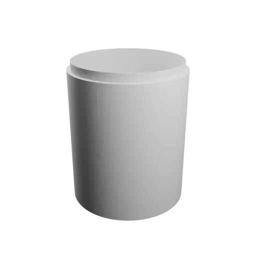 Round box with lid STL 3D file ⌀ 70 mm - Height: 88 mm, Shell: 2.5 mm