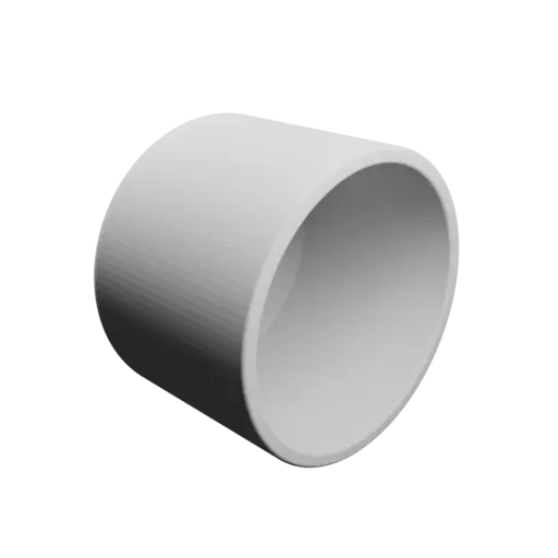 Bowl STL file, inner: base Ø52 mm, top Ø52 mm, height 40 mm - wall thickness 3 mm