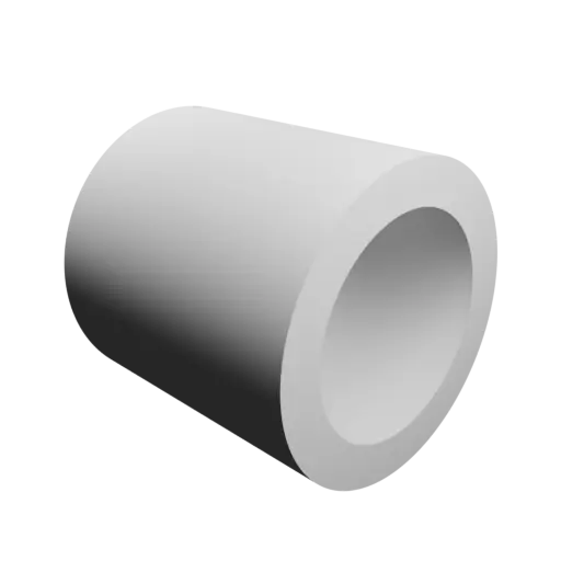 fichier 3D STL tube Ø ext. 70 mm, Ø int. 50 mm, longueur 70 mm