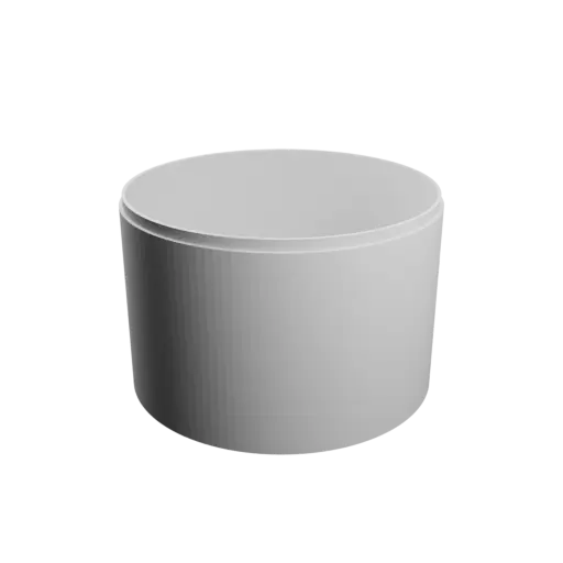 fichier 3D STL Boîte ronde avec couvercle ⌀ 150 mm - Hauteur: 100 mm, Coque: 3 mm