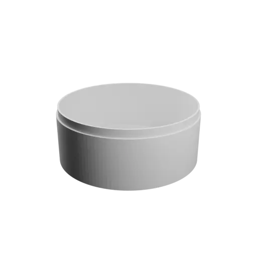 fichier 3D STL Boîte ronde avec couvercle ⌀ 90 mm - Hauteur: 38 mm, Coque: 2 mm