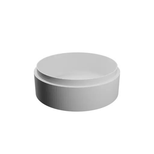 fichier STL Boîte ronde avec couvercle ⌀ 74 mm - Hauteur: 28 mm, Coque: 3 mm