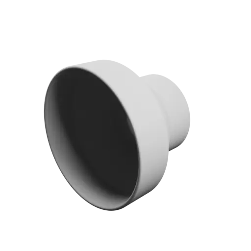 Tubing adapter STL 3D file ⌀ 80–50 mm (Length: 60 mm)