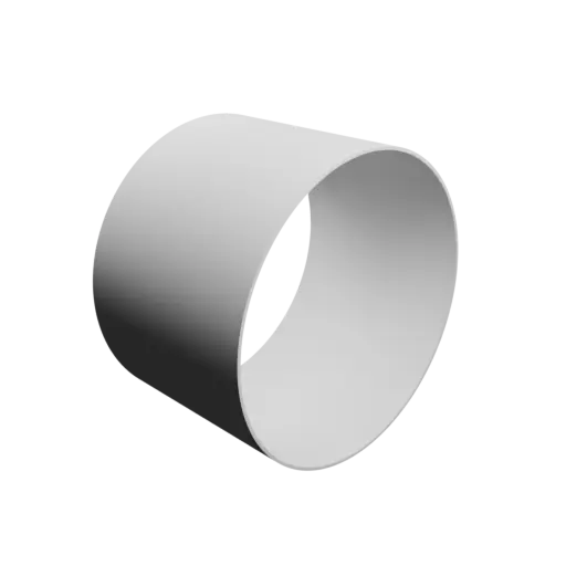 tube STL file OD 298 mm, ID 292 mm, length 200 mm