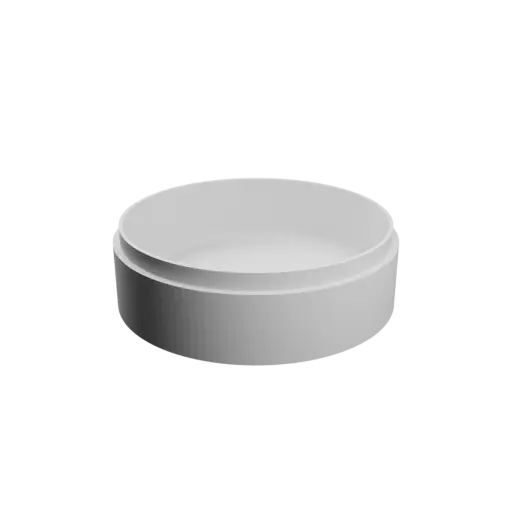 fichier STL Boîte ronde avec couvercle ⌀ 84 mm - Hauteur: 28 mm, Coque: 3 mm
