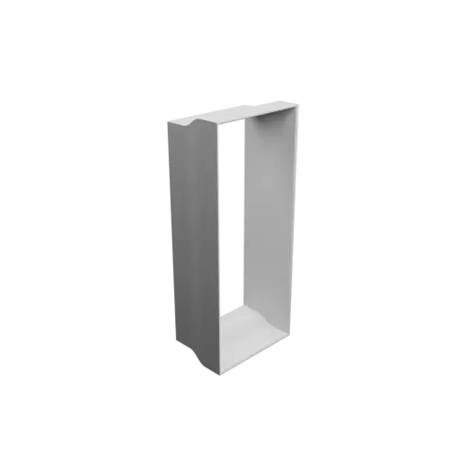 modèle 3D STL Adaptateur de tuyau rectangulaire 87x202mm vers 90x220mm - transition: 20mm