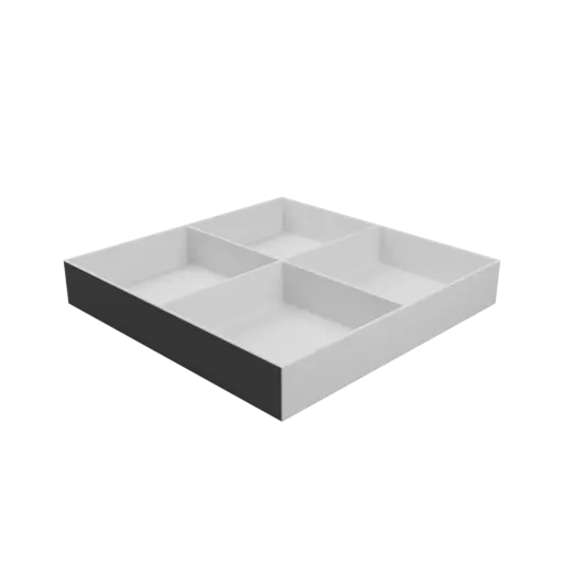 fichier 3D STL Boîte multi-compartiments : 4 compartiments de 100×100×30 mm