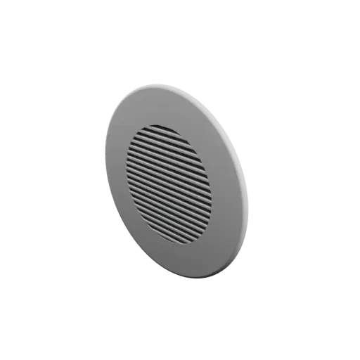 Round air vent STL 3D file ∅ 80 mm, slat angle: 10°