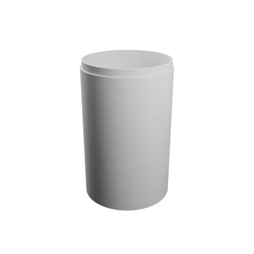 fichier STL Boîte ronde avec couvercle ⌀ 62 mm - Hauteur: 100 mm, Coque: 2 mm