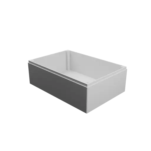 Enclosure with screw-mounted lid STL 3D file: 175×120×65 mm (with ventilation on the lid)
