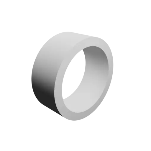 modèle 3D STL tube cylindrique Ø ext. 20 mm, Ø int. 16 mm, longueur 8 mm