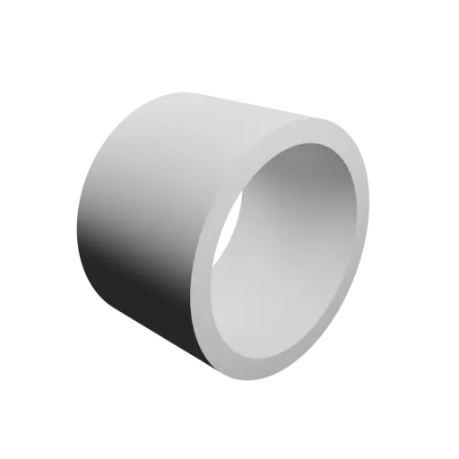 tube STL 3D model OD 20 mm, ID 16.5 mm, length 13 mm