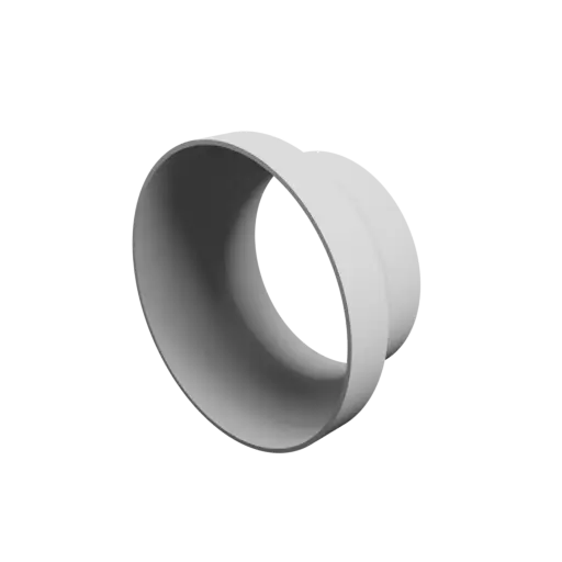 Tube adapter STL file ⌀ 129–100 mm (Length: 60 mm)