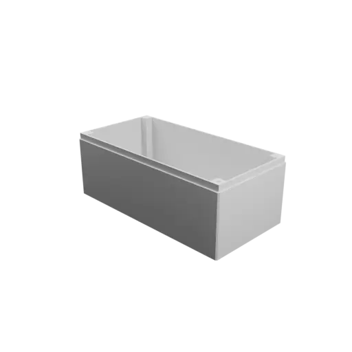 Enclosure with screw-mounted lid STL file: 150×75×59 mm (with ventilation on the lid)