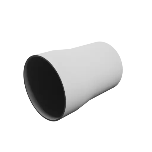 Tubing adapter STL file ⌀ 88–80 mm (Length: 120 mm)