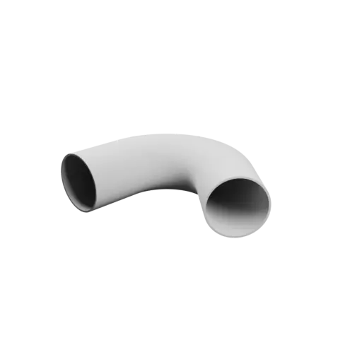 Tubing elbow STL file 130° ⌀OD: 50 mm ⌀ID: 47 mm thickness: 1.5 mm