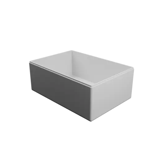modèle 3D STL boîte à base rectangulaire avec couvercle - 254×177×102 mm, paroi 4 mm
