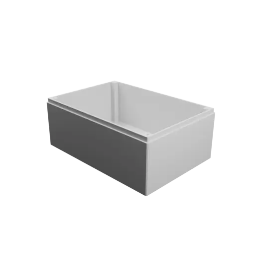 Enclosure with screw-mounted lid STL file: 160×110×70 mm