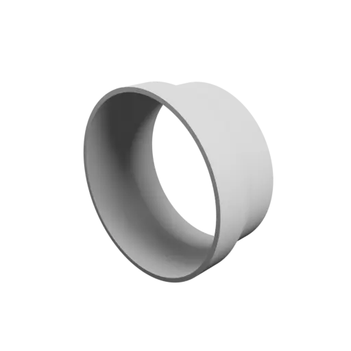 Tube adapter STL 3D file ⌀ 121–110 mm (Length: 55 mm)