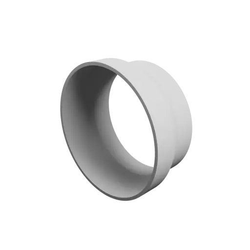Tube adapter STL 3D file ⌀ 125–110 mm (Length: 55 mm)