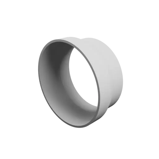 Tubing adapter STL 3D file ⌀ 123–110 mm (Length: 55 mm)