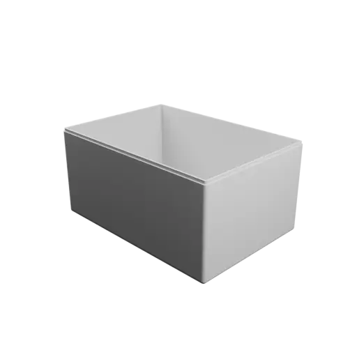 modèle 3D STL boîte rectangulaire avec couvercle - 254×178×127 mm, paroi 3 mm