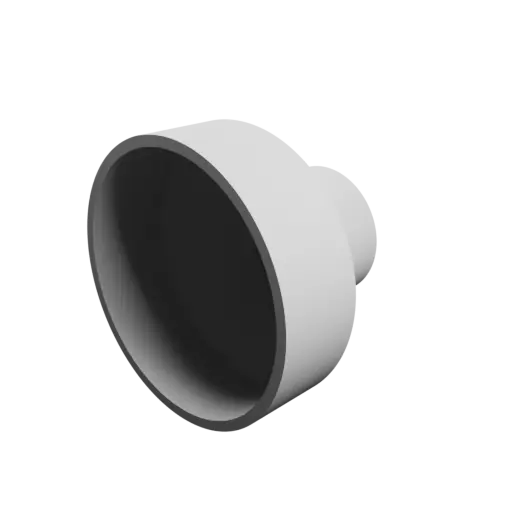 Tubing adapter STL 3D file ⌀ 79–40 mm (Length: 60 mm)