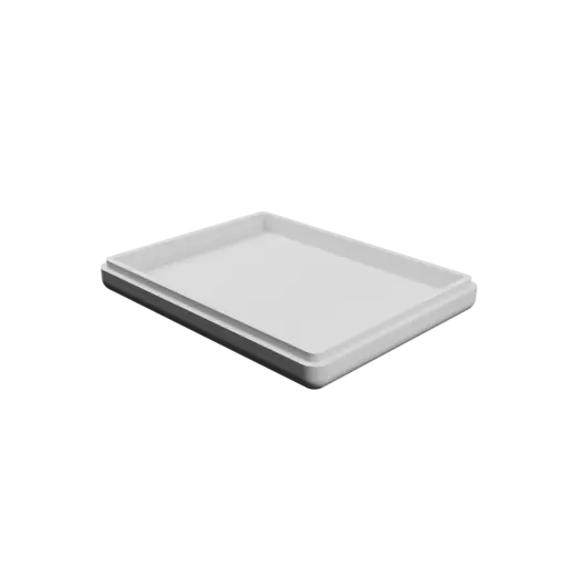 fichier 3D STL boîte à base rectangulaire avec couvercle - 150×116×25 mm, paroi 6 mm