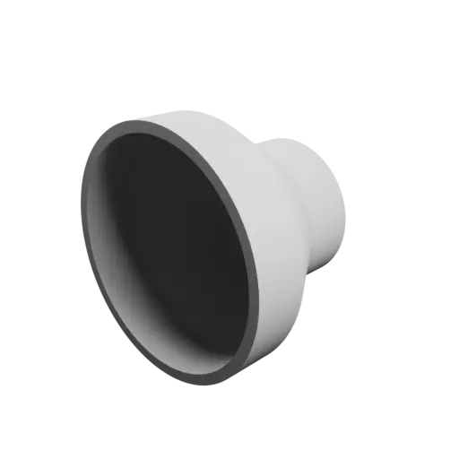 Tube adapter STL file ⌀ 68–41 mm (Length: 50 mm)