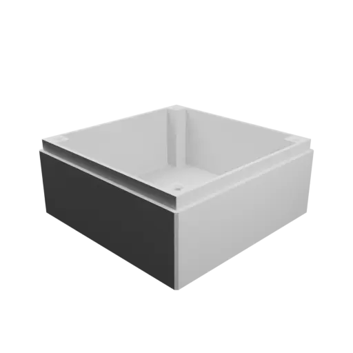 Enclosure with screw-mounted lid STL file: 85×85×40 mm
