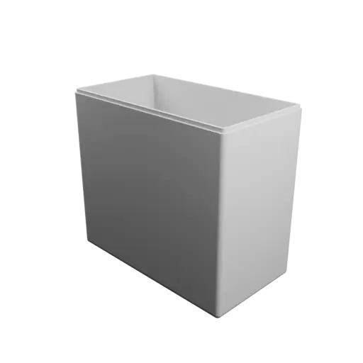 modèle 3D STL boîte rectangulaire avec couvercle - 220×120×200 mm, paroi 4 mm