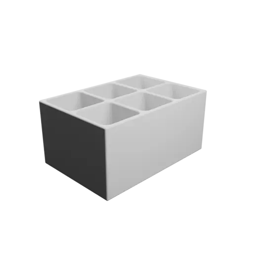fichier STL Boîte multi-compartiments : 6 compartiments de 23×23×35 mm
