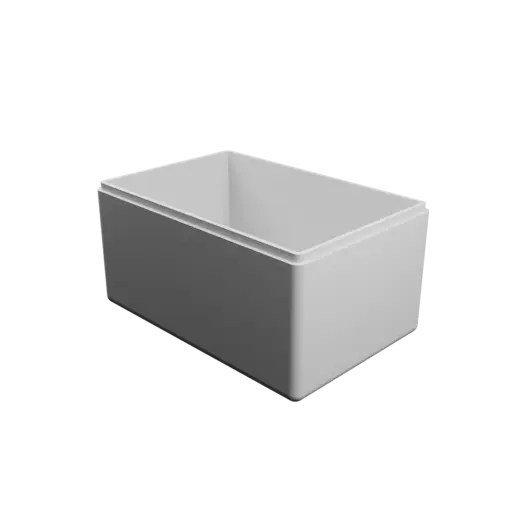 fichier STL boîte rectangulaire avec couvercle - 150×100×79 mm, paroi 4 mm