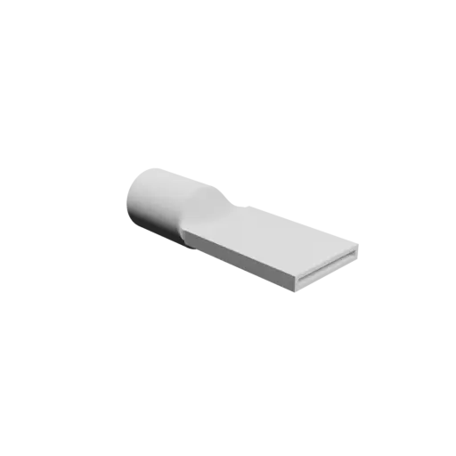 fichier STL Adaptateur de tube rond ⌀50 mm vers rectangulaire 60×5 mm, épaisseur 3 mm