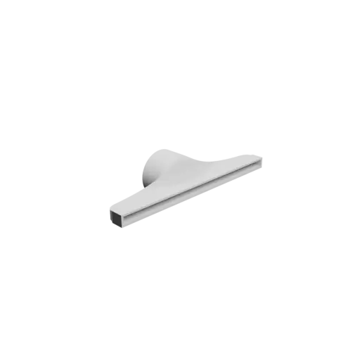 fichier 3D STL Adaptateur de tube rond ⌀77.5 mm vers rectangulaire 300×12.5 mm, épaisseur 3 mm