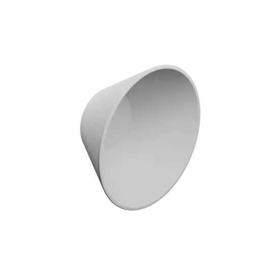 fichier 3D STL bol / pot Øint. base: 40 mm, Øint. haut: 80 mm, hauteur int.: 40 mm, épaisseur: 2 mm