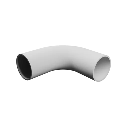 Tubing elbow STL file 95° ⌀OD: 36 mm ⌀ID: 32.5 mm thickness: 1.75 mm