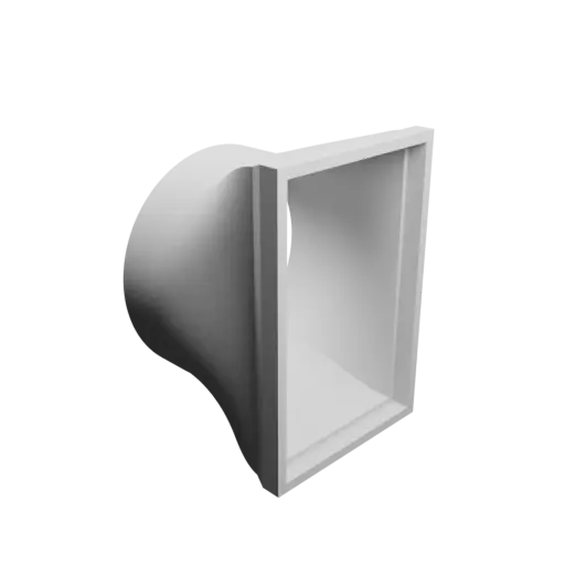 fichier 3D STL Adaptateur de tube rond ⌀120 mm vers rectangulaire 90×140 mm, épaisseur 5 mm
